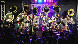 Die Gastgeber des Guggen Open Airs 2025: Die Roli Guggers Laufenburg.