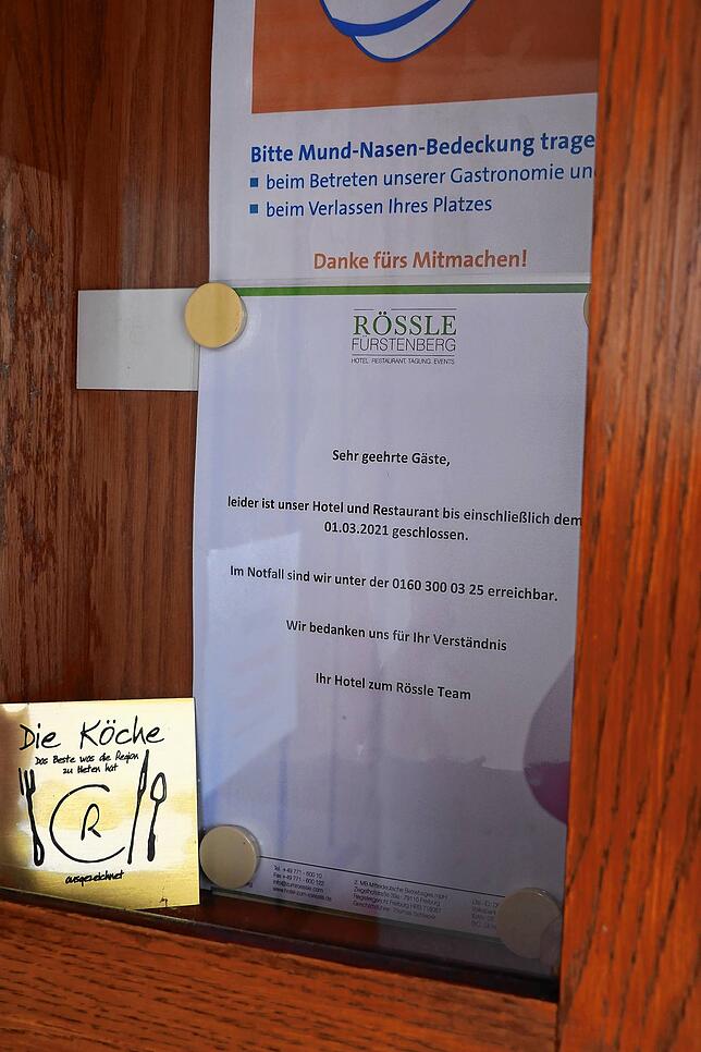 Mindestens bis Ende Februar bleibt das Rössle geschlossen.