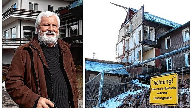 Hansjörg Willig vom Verein Kulturerbe Schwarzwaldhochstraße setzt sich für den Erhalt von Gebäuden wie dem ehemaligen Kurhotel Hundseck ...