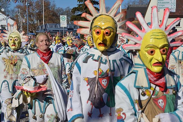 Bild 37: Bilder vom Narrentreffen der Urviecher-Zunft Bad Dürrheim: Großer Festumzug (2)