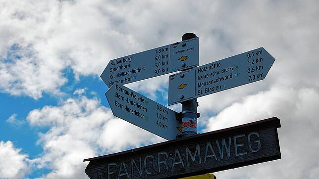Zahlreiche Wanderwege führen über die Gemarkung Bernau. Dafür, dass sich niemand verläuft, sorgt die Ortsgruppe der Schwarzwaldvereins.