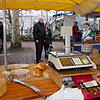 Wallbachs Ortsvorsteher Fred Thelen (Mitte) hatte den kleinen Markt initiiert, um dem Bad Säckinger Ortsteil wieder eine ...