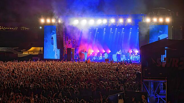 Der große Andrang auf dem Campus-Festival bedeutet für die Sicherheitskräfte viel Arbeit.