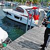 Einsätze wie dieser sind für Jörg Dieterich eher selten: Ein Blässhuhn hat auf dem Heck eines Bootes im Yachtclub Ludwigshafen ein Nest ...