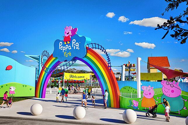 Im Peppa Pig Park erwarten Peppa Wutz und ihre Liebsten die Besucher.
