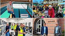 Unter anderem um diese Themen geht es in der vierten und letzten Folge des Jahresrückblicksrätsels (von links oben im Uhrzeigersinn): ...