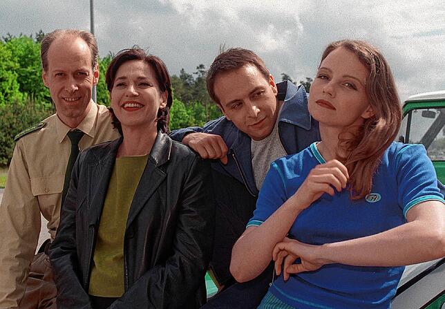 „Alarm für Cobra 11“ (1997): Gottfried Vollmer (von links), Charlotte Schwab, Erdogan Atalay und Corinna Wiese