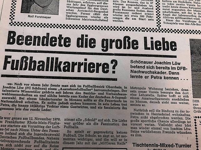 Ein Ausschnitt der damaligen Berichterstattung um Joachim Löw.