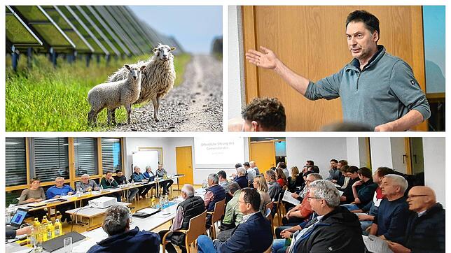 Der geplante Solarpark bewegt die Gemüter im Rat und der Gemeinde. Landwirt Bernd Kamenzin (rechts oben) hat Existenzängste.