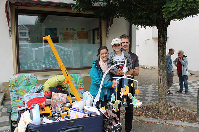 Bild 31: Beim Blumberger Straßenfest war die Stimmung trotz des Regenwetters gut