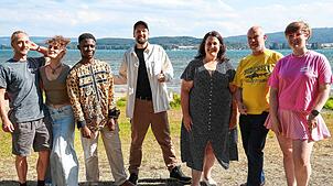 Freuen sich schon auf eine schönen Tag bei Reggae im Herzen: Die Organisatoren und Mitstreiter des kostenlosen Festivals (von links) ...