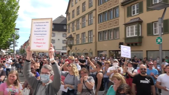 Diese Demonstration am letzten Samstag in Villingen gegen die Corona-Beschränkungen wurde nicht von &bdquo;Fridays for Future&ldquo; ...