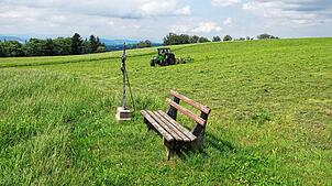 Blick auf eine Wiese im Gebiet Hoheneck zwischen Hottingen, Hogschür und Oberwihl. Hier sollen 90 Hektar als Vorranggebiet zur ...