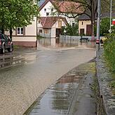 So sieht es in Durchhausen kurz nach den sintflutartigen Regenfällen aus.