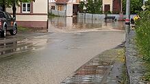 So sieht es in Durchhausen kurz nach den sintflutartigen Regenfällen aus.