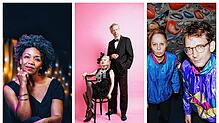 Sie treten unter anderem auf dem Villinger Jazzfestival am Ende der Sommerferien auf (von links): Fola Dada, Aki Takase und Daniel ...