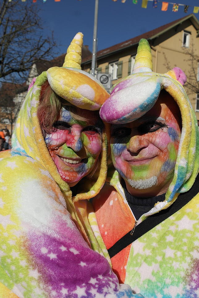 Bild 3: Gesichter der Fasnet: So kreativ zeigen sich die Besucher am Häfler Samstag
