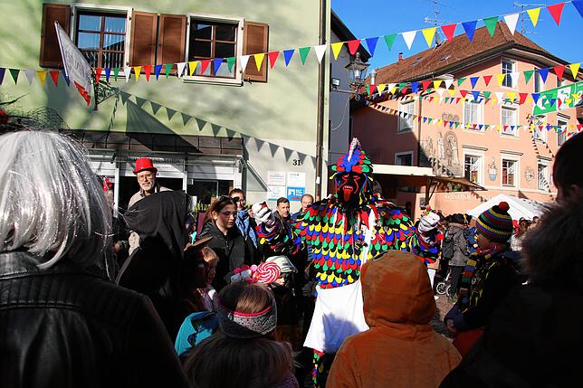 Bild 8: Fasnachts-Auswerfen und Narrenbaumstellen: Bilder des Hochrhein Narrentreffens in Tiengen (Teil 1)