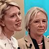 Jeannette zu Fürstenberg mit der Journalistin Inge Kloepfer.