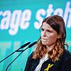 Keine einfache Rede: Klimaaktivistin und Grünen-Mitglied Luisa Neubauer beim Grünen-Bundesparteitag.