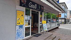 Die Postfiliale in der Tevesstraße in Blumberg. Das bisherige Serviceangebot hier endet vorläufig zum Monatsende August. Voraussichtlich ...