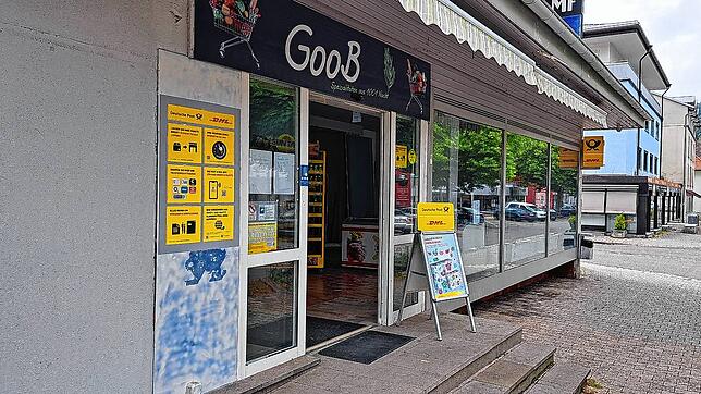 Die Postfiliale in der Tevesstraße in Blumberg. Das bisherige Serviceangebot hier endet vorläufig zum Monatsende August. Voraussichtlich ...