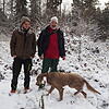 Ilmarin Pesenti und Bernhard Egli (v. l.) vom Naturpark Schaffhausen auf einer Pflegefläche im Walddistrikt Bissig. Bild: Ralf Göhrig
