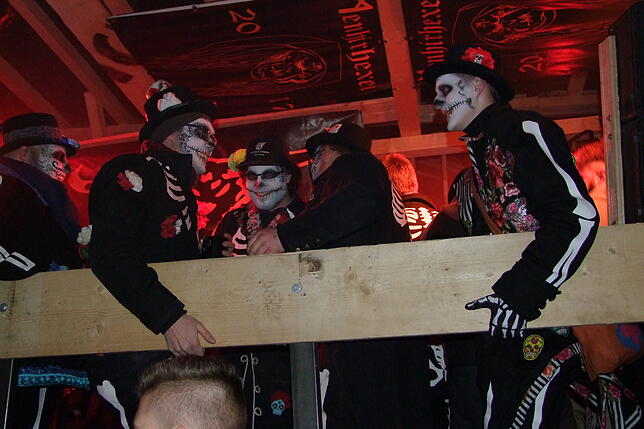 Bild 6: Bilder vom Klettgaunarrentreffen der Narrenzunft Bohnenviertel in Hohentengen a.H. am Samstag, 8. Februar