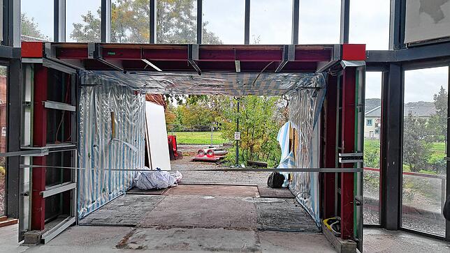 Bild 14: SK öffnet Türen: Bilder von der Führung über die Baustelle des Gesundheitscampus in Bad Säckingen