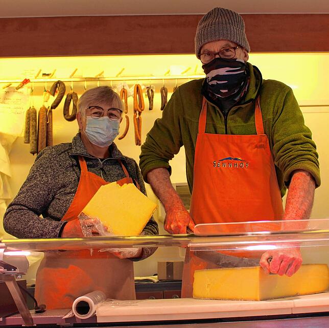 Stephan Pötz und Verena Brucker vom Sennhof in Schwäblishausen.