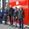Freuen sich über das neue Sparkassen-Center in Tiengen (von links): Wolf Morlock (stellvertretender Vorstandsvorsitzender), ...