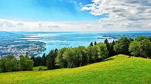 Vom Pfänder haben Besucher einen fantastischen Ausblick auf den Bodensee.