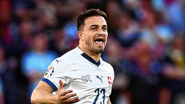 Hier jubelt Xherdan Shaqiri über sein Tor zum 1:1 gegen Schottland bei der EM 2024 in Köln (Archivbild). Nun steht fest: Der Schweizer ...