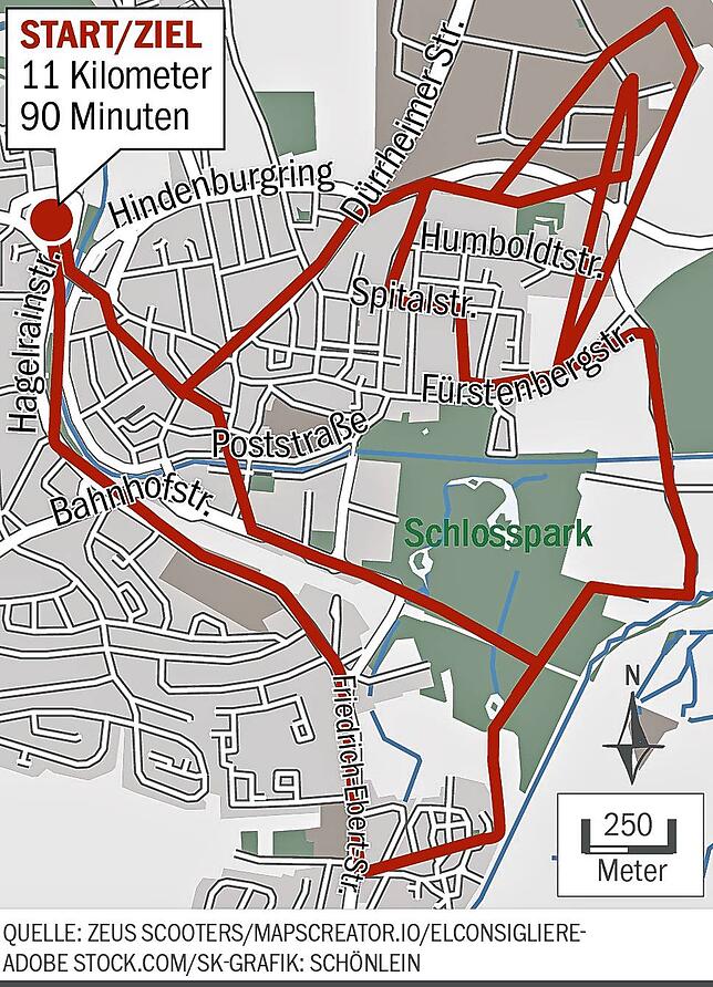 Bild 4: Getestet: Mit dem E-Scooter durch Donaueschingen