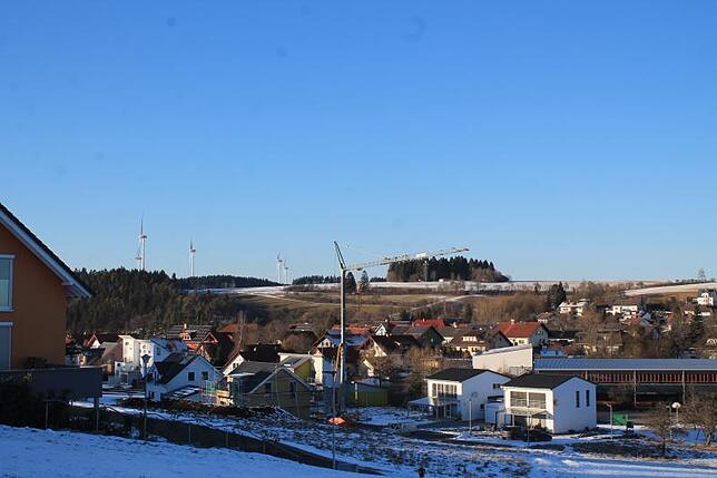 Windpark Bräunlingen: So sollen die Anlagen von der Alten-Römerstraße in Döggingen aussehen.