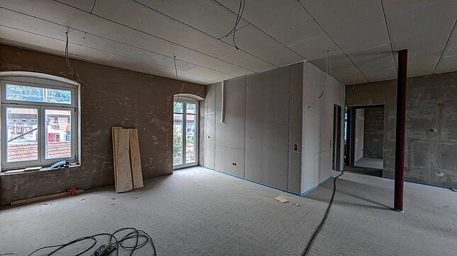 Bild 3: Bilder von der Baustelle Schloss Espasingen: So sieht es jetzt innen aus