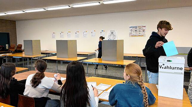 Juniorwahl am Georg-Büchner-Gymnasium in Rheinfelden. Bild: Gymnasium