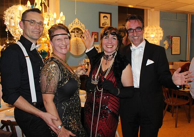 Stilvolle Partys mit viel Eleganz und guter Geschmack, das assoziieren Alex und Nicole Theilig (links) sowie Sandra und Andreas ...