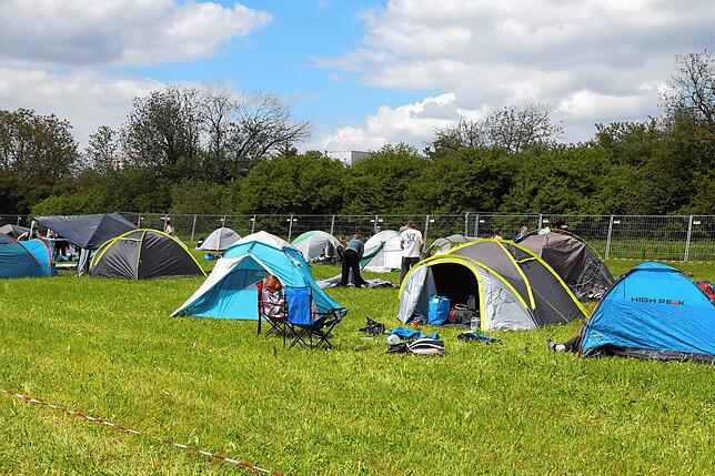 Bild 21: Die Camper sind da und stimmen sich aufs Campus-Festival 2024 ein