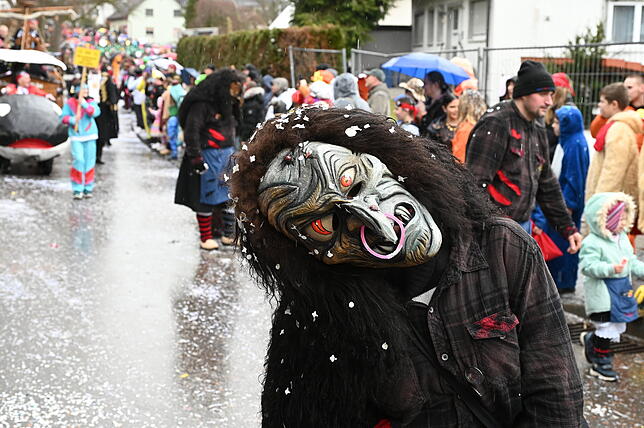 Bild 13: Die schönsten Bilder vom Fasnachtsumzug in Schwerzen: So feiern die Narren trotz Nieselregen