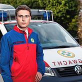 Adrian Probst von der Bergwacht Schwarzwald ist aktuell in Bad Neuenahr-Ahrweiler im Einsatz.