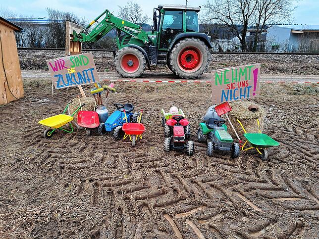 Bild 8: Protest der Landwirte &ndash; Bilder der Sternfahrt nach Horheim am Montag