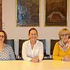 Die drei Engener Gemeinderätinnen Conny Hoffmann (von links), Ines Lutz und Erika Fritschi laden zu einem fraktionsübergreifenden ...
