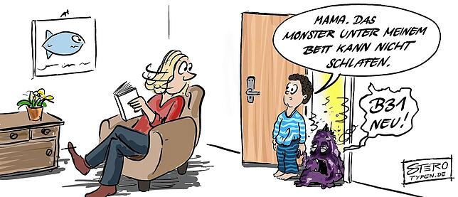 Bild 32: Die Karikatur der Woche: Reagenz verwechselt?