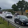 Es ist 17.23 Uhr am Montagabend, 28. August: An der B33 ist nahe Bad Dürrheim die Abzweigung nach VS-Marbach gesperrt und Warnbaken ...