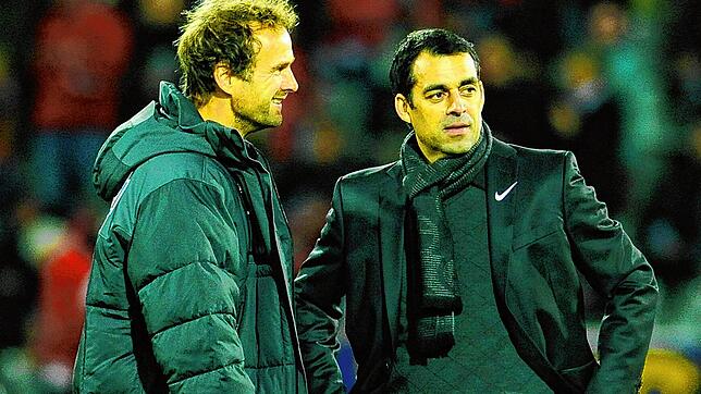 Ein einst unzertrennliches Duo: Torwarttrainer Marco Langner (links) und Robin Dutt, hier aus der gemeinsamen Zeit beim SC Freiburg.