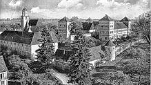 Die Ursulinen- und Liobaschwestern waren zwischen 1947 und 1984 mit ihren Schulen im Schloss Meßkirch, hier eine historische Aufnahme.