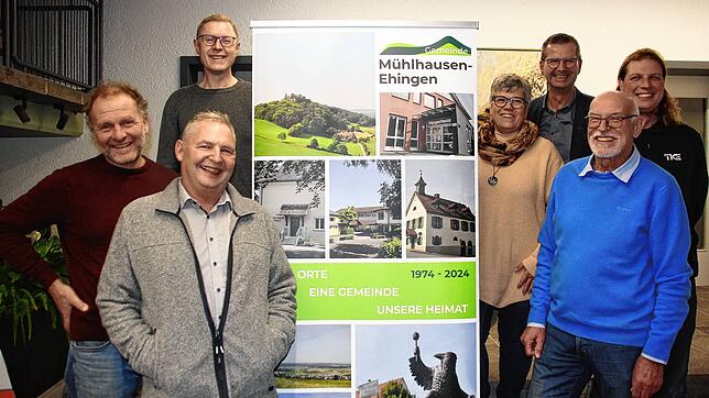 Die Mitglieder der Projektgruppe freuen sich auf die Veranstaltungen zum 50. Jubiläum der Doppelgemeinde Mühlhausen-Ehingen. Von links: ...