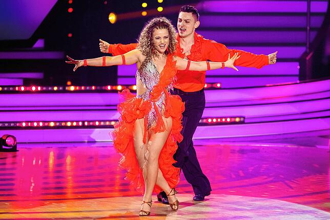 Julia Willecke tanzt 2023 in der RTL-Show „Let‘s Dance“ mit Profi Zsolt Sándor Cseke.