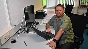 Bauleiter René Scheffel im Neubau der ehemaligen Klinik Silvasana in Höchenschwand.